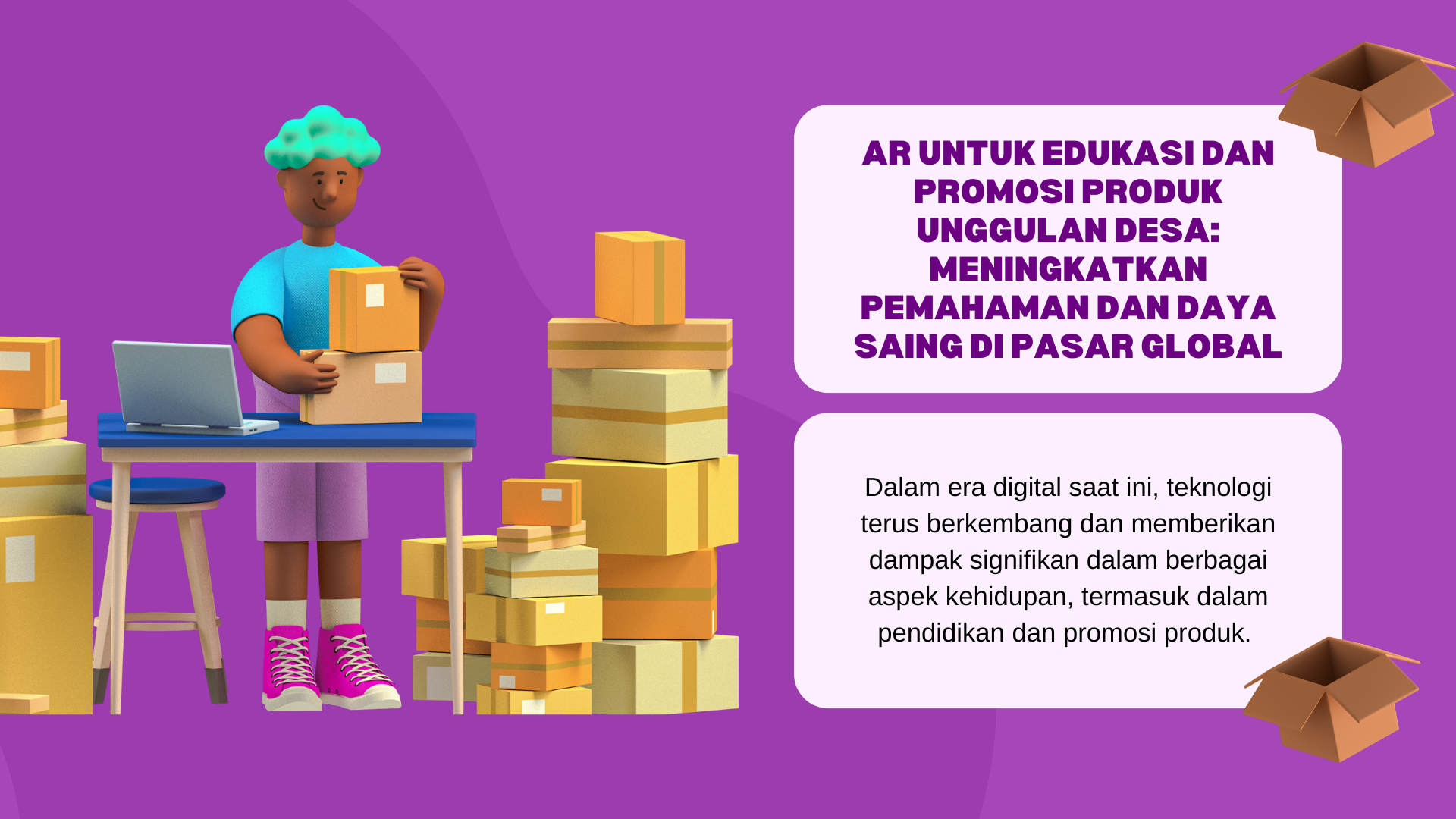 AR untuk Edukasi dan Promosi Produk Unggulan Desa Meningkatkan Pemahaman dan Daya Saing di Pasar Global