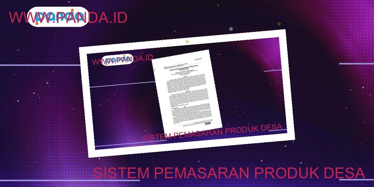 Sistem pemasaran produk desa